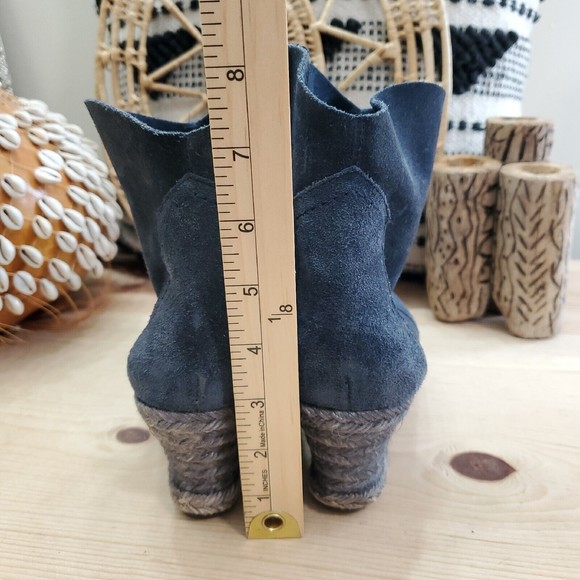 Anthropologie HOLDING HORSES Mamba Boots Booties Espadrille Wedge Suede 8.5/39 - Picture 5 of 13